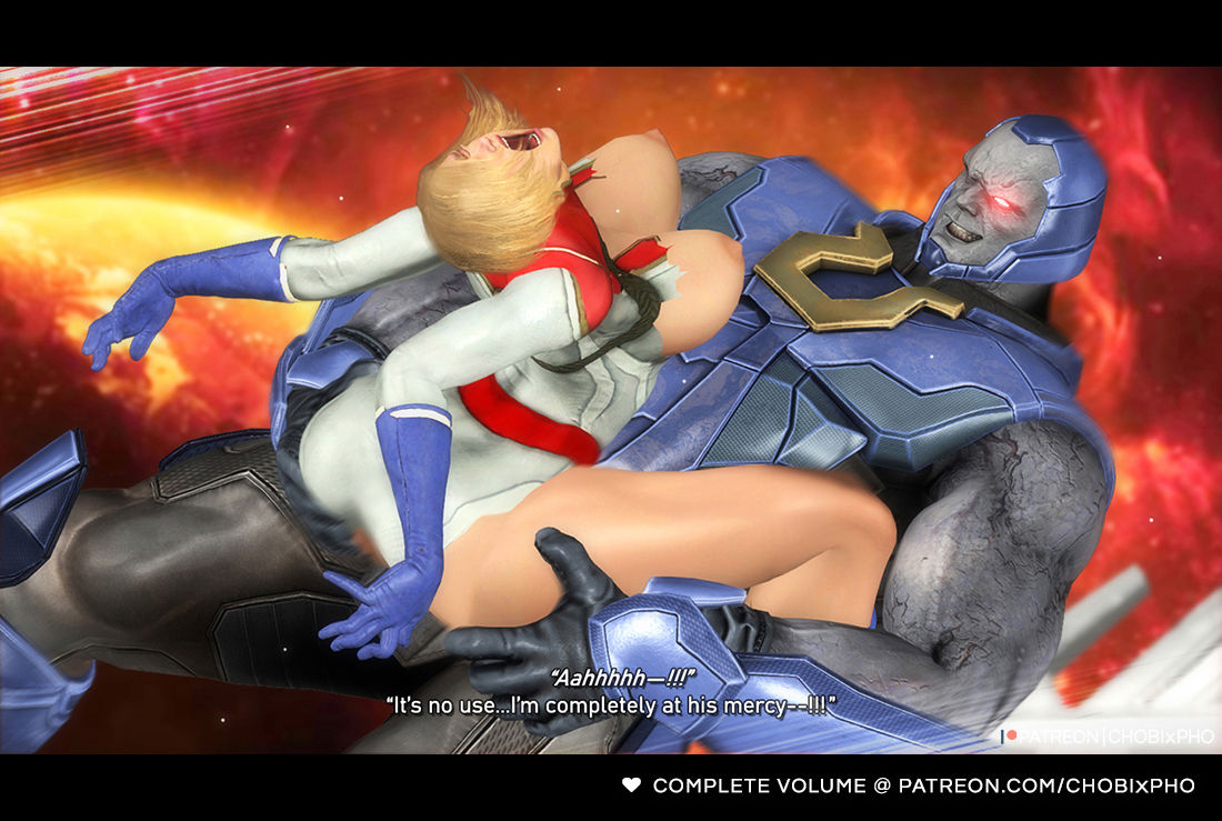 1boy, 1girls, 3d, chobixpho, darkseid, dc, dc comics, female, injustice 2, kara zor-l, karen starr, male, power girl, power girl (injustice), superman (series)