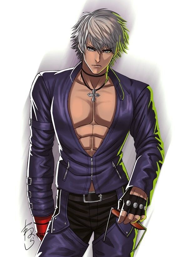 1boy artist_request belt clothed cross_necklace gay human human_only jacket jeans k' king_of_fighters male male_only muscular muscular_male signature simple_background snk solo solo_male sunglasses tagme unknown_artist white_background