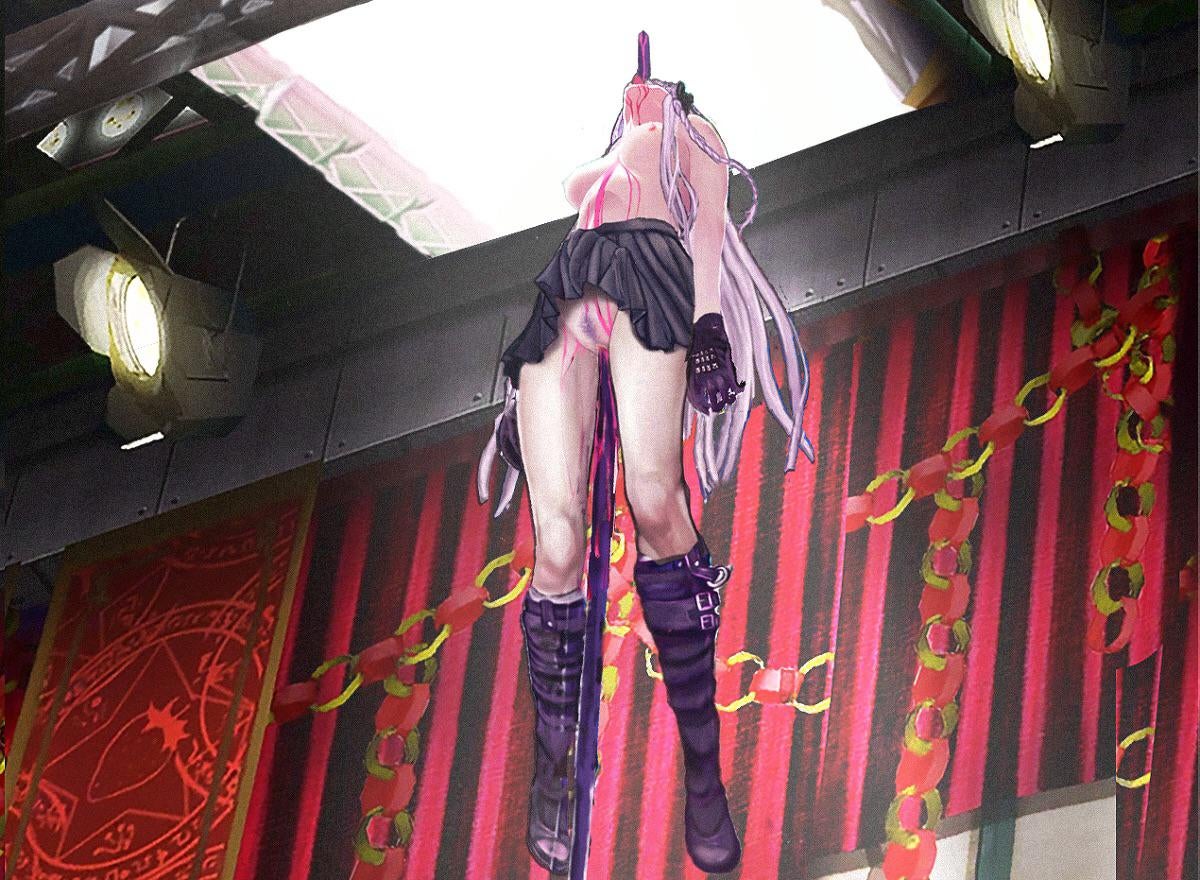 1girls, blood, danganronpa, danganronpa: trigger happy havoc, death, female, female death, female only, gore, guro, impalement, kirigiri kyoko, necrophilia, snuff, solo, suicide