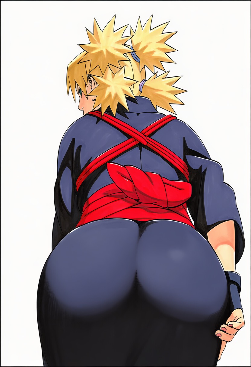 1girls, 2026, 2d, 2d (artwork), accurate art style, ai generated, ass, ass focus, barely clothed, blonde hair, breasts, bubble ass, bubble butt, clothed, clothed female, dress, female, female focus, female only, fingerless gloves, from behind, gloves, hi res, high resolution, highres, human, human only, kimono, light skin, light-skinned female, looking back, lower body, manga style, masashi kishimoto style, mooning, mostly nude, naruto, naruto (series), naruto shippuden, paag, pose, posing, presenting ass, presenting butt, quad tails, questionable, showing ass, showing off, simple background, solo, solo female, solo focus, standing, teal eyes, teenage girl, teenager, temari, thighs, tied hair, undressing, wedgie, white background, wide hips, ㅇㅇ