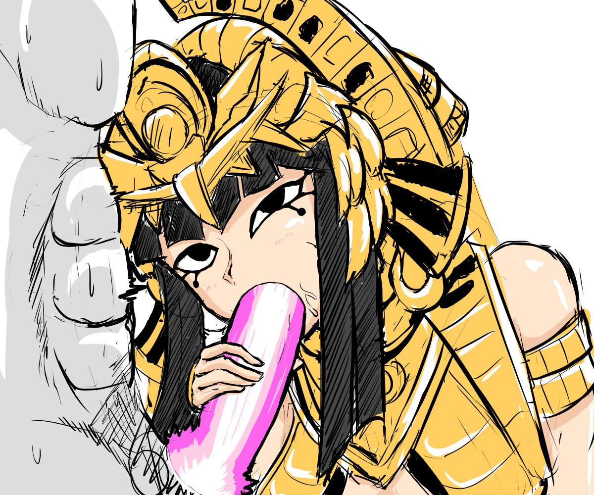 1boy1girl, 2025, bare shoulders, big penis, blowjob, censored, censored penis, clothed, clothing, completely nude, emotionless, fellatio, female, handjob, hi res, light skin, light-skinned female, lightmother aset, long hair, male, male/female, nude, nude male, nude male clothed female, nyanko daisensou, penis, penis grab, penis in mouth, penis lick, simple background, spattackdoll, sweat, sweatdrop, the battle cats