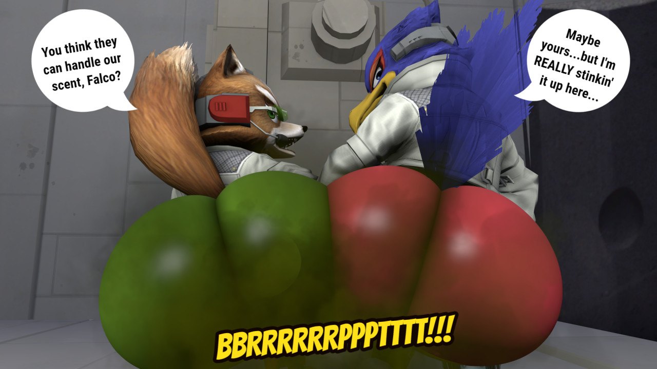 2boys, 3d, ass, big ass, big butt, duo, falco lombardi, fart, fart fetish, farting, fat ass, fox mccloud, furry, gay, joemike, male, male only, male/male, nintendo, no humans, source filmmaker, star fox, tagme, thick ass