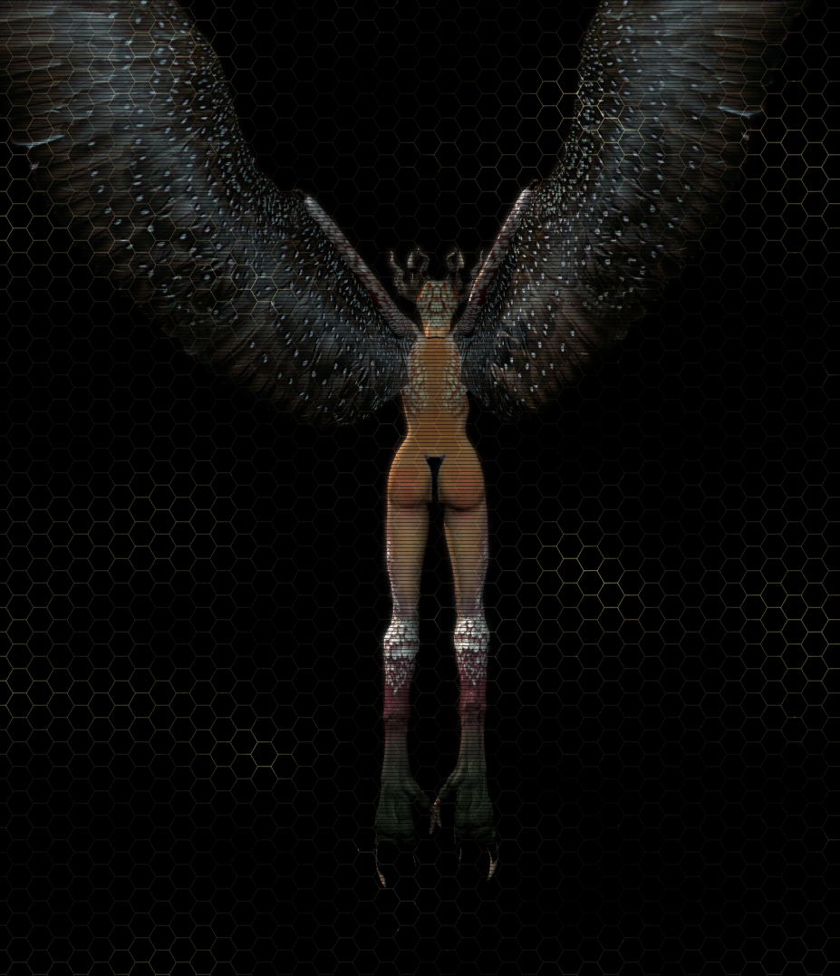 alien alien_girl ass big_ass female harpy scythian_witch_harpy serious_sam video_games wings