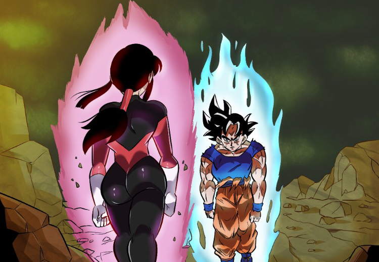 ass chichi dragon_ball dragon_ball_super female funsexydragonball goku huge_ass male pride_trooper_uniform pride_troopers saiyan shounen_jump son_goku thick_thighs tight_clothing tournament_of_power ultra_instinct