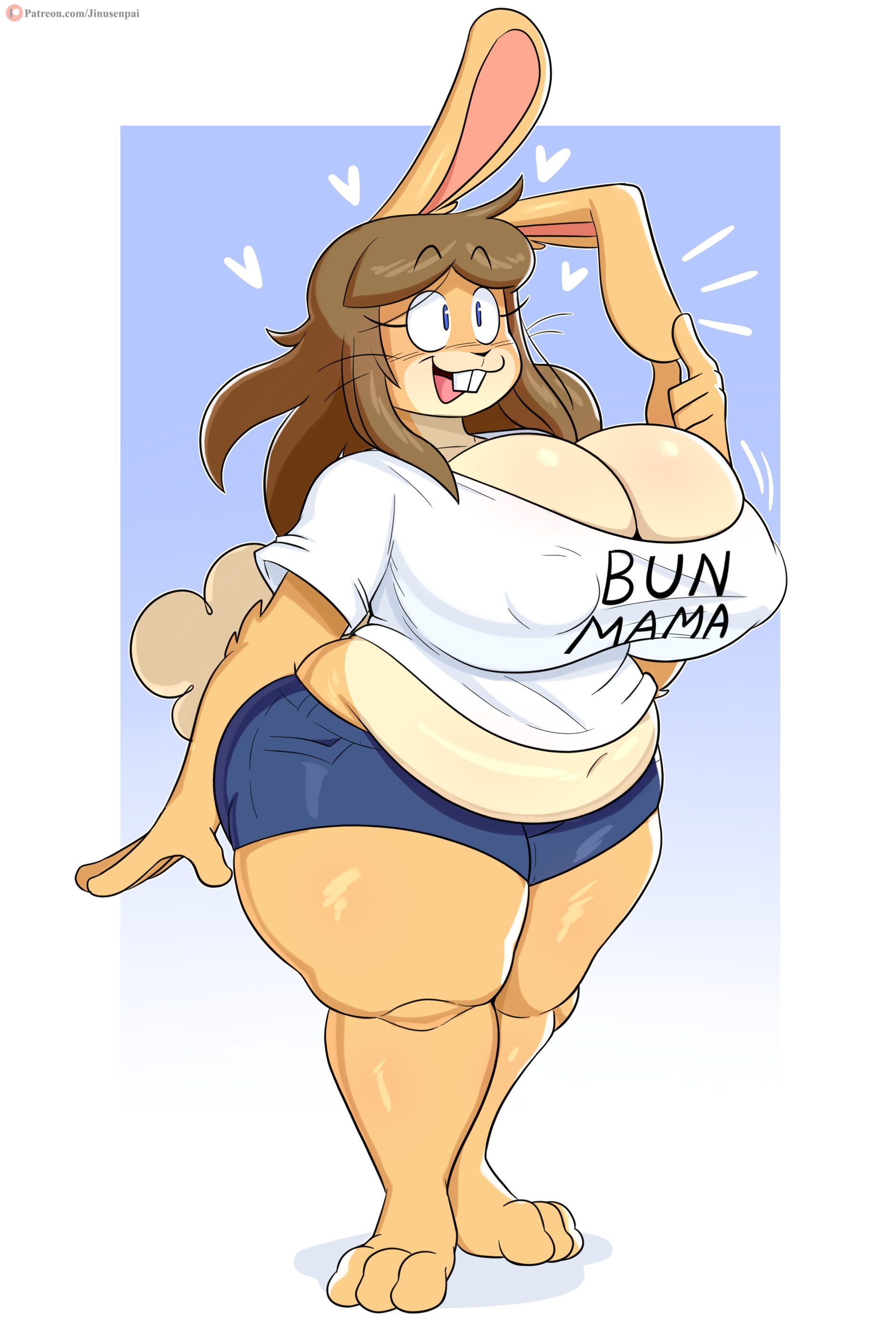 1girls, anthro, bbw, breasts, cleavage, fat, female, female only, furry, huge breasts, jinu, june (jinu), overweight, solo, thick thighs, wide hips