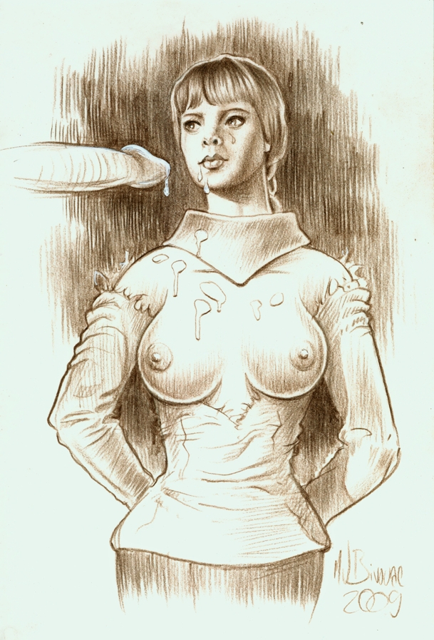 1girls 2009 bivouac female laurel_goodwin monochrome penis sketch star_trek star_trek_the_original_series straight tagme text vulcan_(species) yeoman_colt