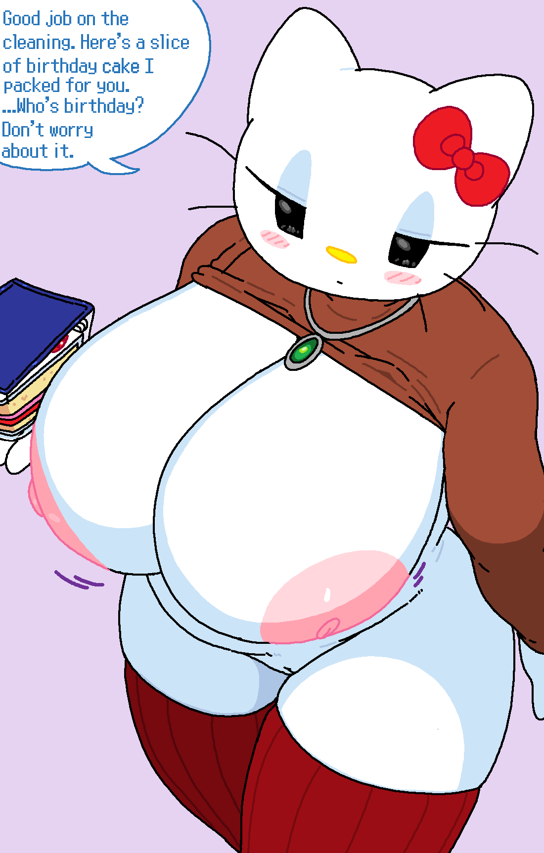 1girls, big breasts, breasts, cassettedream, dream-cassette, hello kitty (character), hoshime, kitty white, sanrio, solo