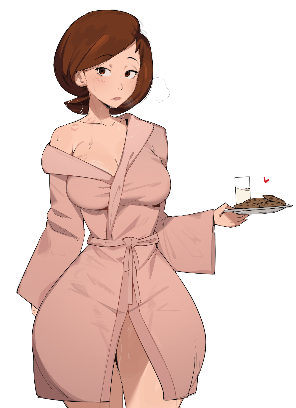 1girl, 1girls, big breasts, bobtheneet, brown hair, brunette hair, child bearing hips, cookies, disney, droctojuice, elastigirl, elijahzx, female, female only, helen parr, hips, light skin, light-skinned female, mature, mature female, milf, milk, milk and cookies, mother, pixar, pixar mom, slight cleavage, solo, solo female, the incredibles, the incredibles 2, thick, thick thighs, wide hips