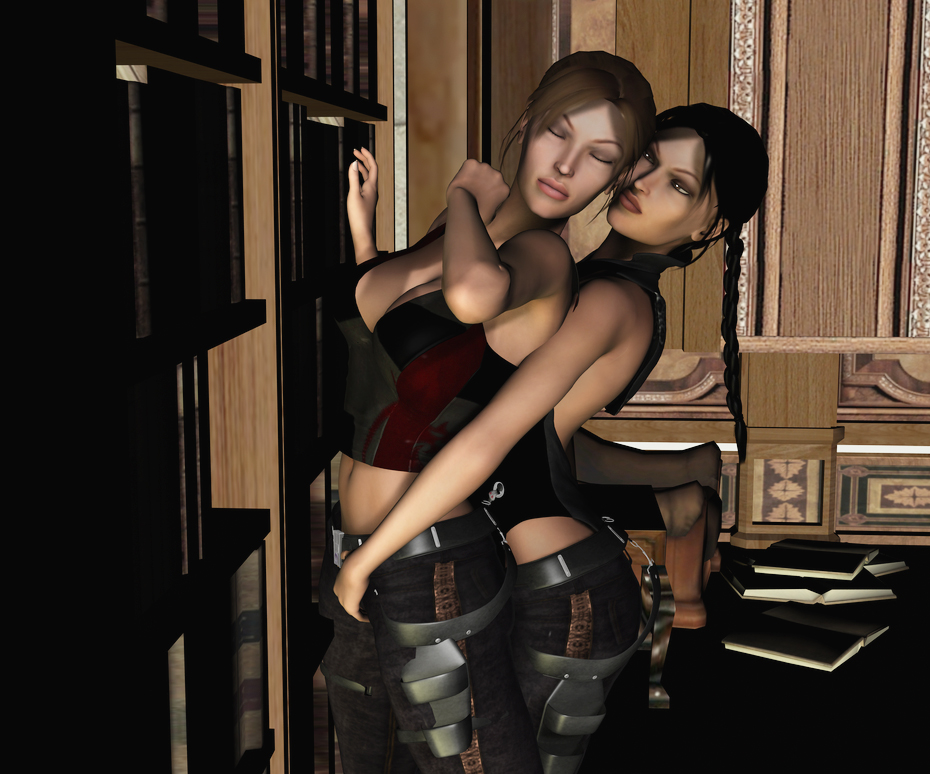 3d doppelganger doppelganger_(tomb_raider) female female_only human lara_croft lara_croft_(l.a.u.) multiple_females sasha2000dog tagme tomb_raider tomb_raider_(l.a.u.) yuri