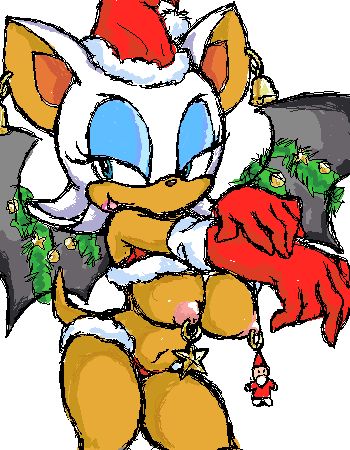 christmas mutabouru rouge_the_bat sonic_(series) tagme