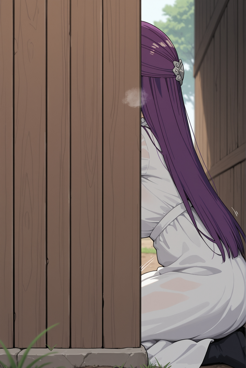 1girls, ai generated, cheating, cheating female, cheating girlfriend, cuckold, cuckold pov, cuckolding, female, fern (sousou no frieren), long hair, netorare, notreallyhere, ntr, purple hair, sousou no frieren, tagme, unseen female face