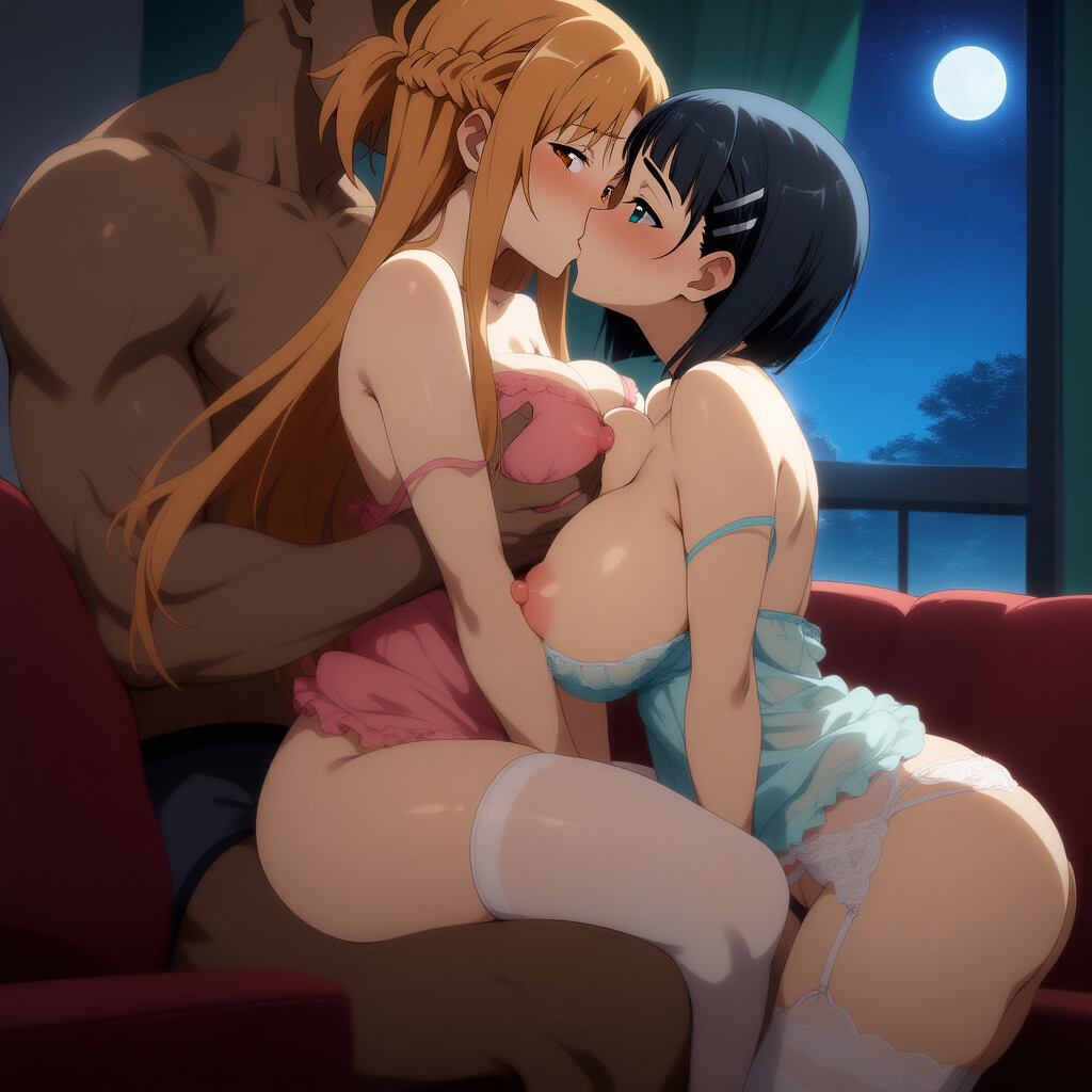ai generated, cheating, cheating female, cheating girlfriend, cuckold, cuckold pov, cuckolding, kirigaya suguha, netorare, ntr, sword art online, tagme, yuuki asuna