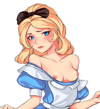 1girls alice_in_wonderland alice_liddell blonde_hair breasts color colored female female_focus female_only nipples tagme town_of_sins unknown_artist