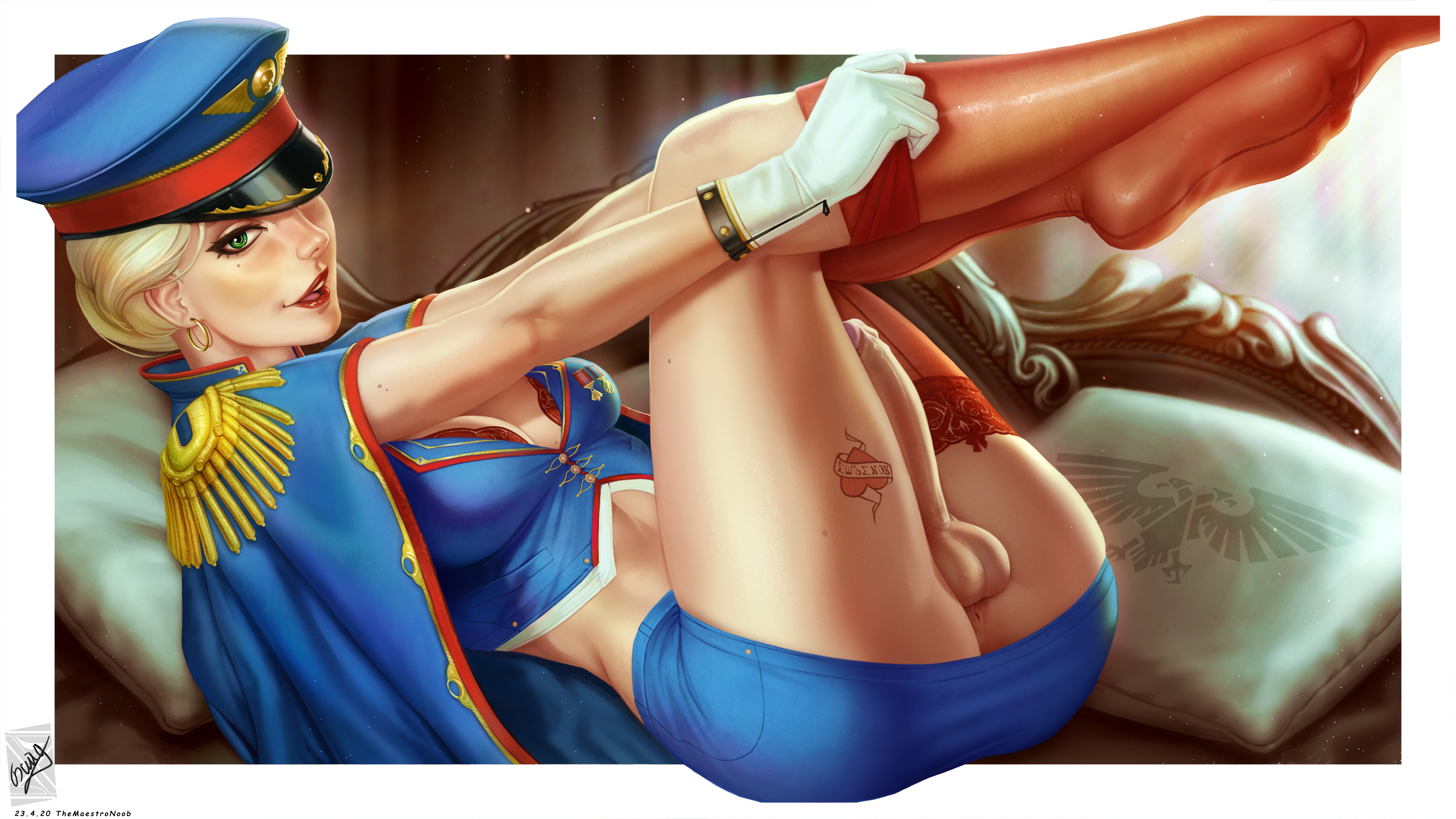 1futa, ass, astra militarum, balls, balls under clothes, bottomless skirt, breasts, cleavage, cock-tail, curvy, erection, erection under clothes, erection under skirt, futa only, futa sans pussy, futanari, guardswoman (warhammer 40k), imperial guard, imperium of man, intersex, large ass, large breasts, mordian iron guard, partially clothed, penis, penis out, penis under clothes, penis under skirt, skirt, solo, themaestronoob, warhammer (franchise), warhammer 40k