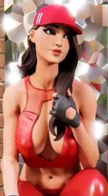 1girls, 3d, belly button, big breasts, blender, bra, breasts, female, female only, fortnite, fortnite: battle royale, low res, lowres, ruby (fortnite), solo, solo female, tagme