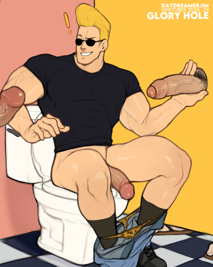 ! 3boys bara biceps big_penis black_shirt black_socks blonde blonde_hair boots bouffant cartoon_network circumcised daydreamerjim flip_flops gay gloryhole hand_on_wall holding_penis huge_cock huge_penis human human_only imminent_fellatio jeans johnny_bravo johnny_bravo_(series) large_penis light-skinned_male light_skin long_socks looking_at_penis male male/male male_focus male_only multiple_penises muscle muscles muscular muscular_male orange_underwear pants pants_around_ankles pants_down partially_retracted_foreskin penis_out penis_size_difference pink_background pleasure_face pompadour pubic_hair public_restroom retracted_foreskin sandals smile smiling socks sunglasses teeth teeth_showing thick_penis thick_thighs thong tile_floor toilet two_tone_background uncut underwear underwear_around_ankles underwear_down unknown_character veiny_muscles veiny_penis yellow_background