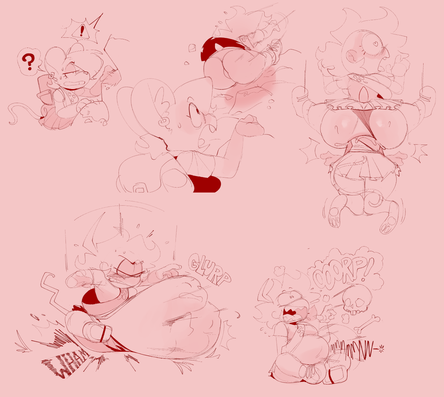 accident, accidental vore, anal vore, batty (verybatty), burp, burping, burping up skull, digested, digested prey, digestion, digestion noises, falling, original, original character, peak (videogame), same size vore, skull, soft vore, struggling, struggling prey, unaware, unwilling, unwilling prey, unwilling vore, verybatty, vore, vore belly
