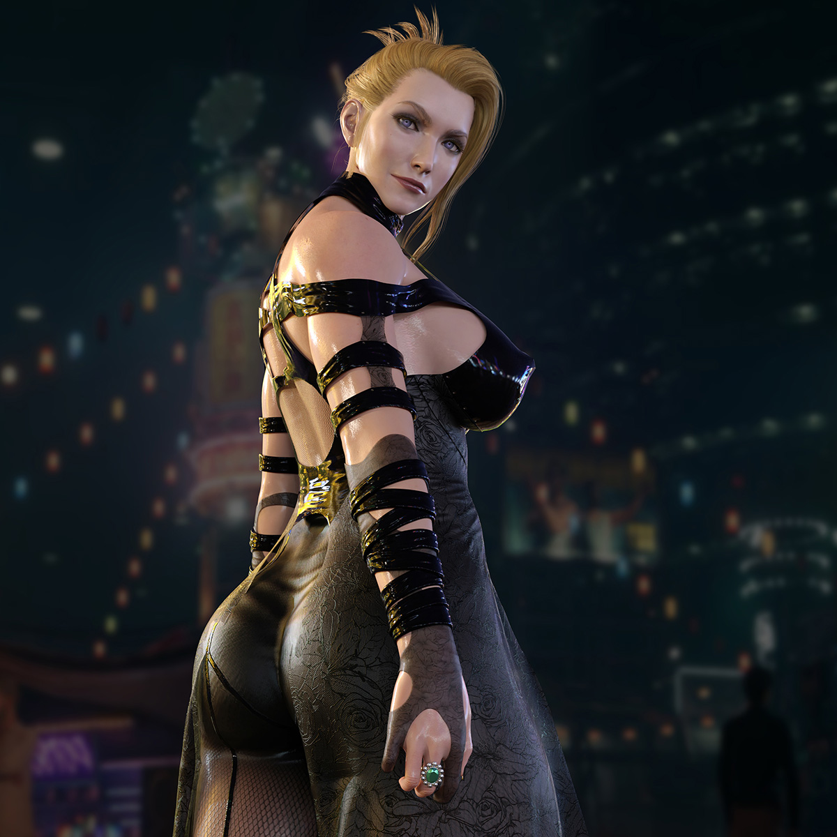 1futa, 3d, big penis, breasts, busty, final fantasy, final fantasy vii, final fantasy vii remake, futa only, futanari, hourglass figure, intersex, nordfantasy, penis, scarlet (ffvii), solo, tagme, wide hips