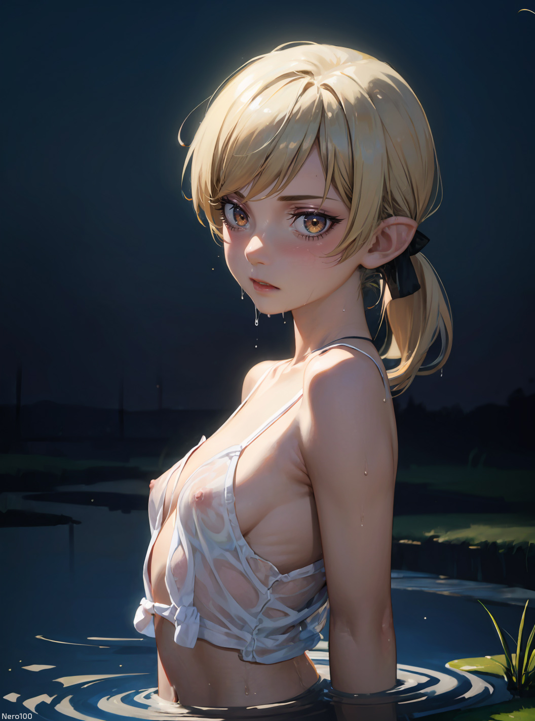 1girls 2d ai_generated athletic athletic_female big_eyes blonde_hair chest curvy curvy_figure cute cute_face detailed elf_ears eyelashes eyeshadow female female_only fit fit_female high_quality kizumonogatari light-skinned_female light_skin lips lipstick long_hair looking_at_viewer makeup mascara medium_breasts monogatari_(series) nero100 nipples nisemonogatari no_bra no_panties no_pants no_underwear nudity oshino_shinobu pale-skinned_female pale_skin patreon petite pointy_ears posing seductive seductive_look skinny small_breasts stable_diffusion standing tagme teenage_girl teenager thin thin_arms thin_female thin_waist vampire vampire_girl wet wet_clothes yellow_eyes young younger_female