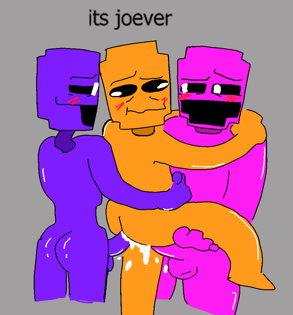 ass bad_ending blush cum cum_in_pussy dave_miller_(dayshift_at_freddy's) dayshift_at_freddy's dsaf henry_miller_(dayshift_at_freddy's) holding_waist jack_kennedy_(dayshift_at_freddy's) ms_paint orange_skin penis pink_penis pink_skin purple_penis purple_skin sex shitpost text threesome yaoi