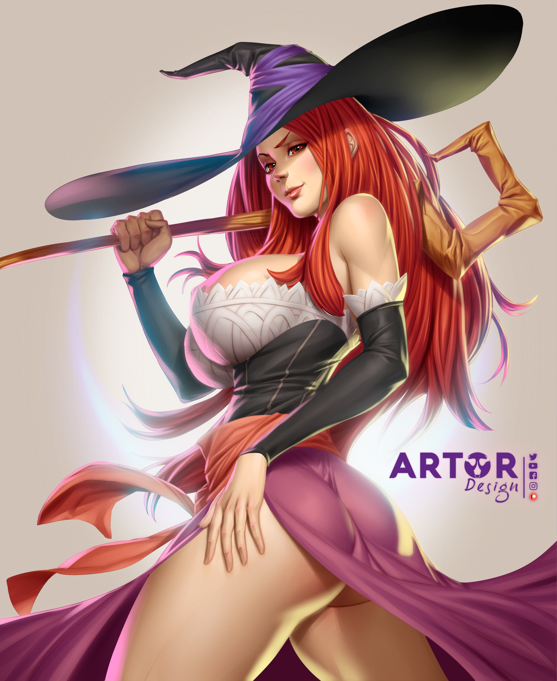 1girls, arttoru, ass, ass focus, breasts, dragon's crown, female, large breasts, sorceress (dragon's crown), tagme, thighs