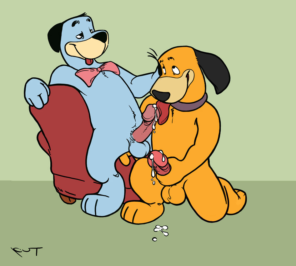 anal_fingering anthro balls blue_fur bowtie brown_fur cock_hungry collar cross-eyed doggie_daddy erection furry gay hand_on_head hanna-barbera holding_penis huckleberry_hound imminent_fellatio licking_penis looking_at_partner male_only penis pleasure_face precum_drip put tagme testicles the_huckleberry_hound_show