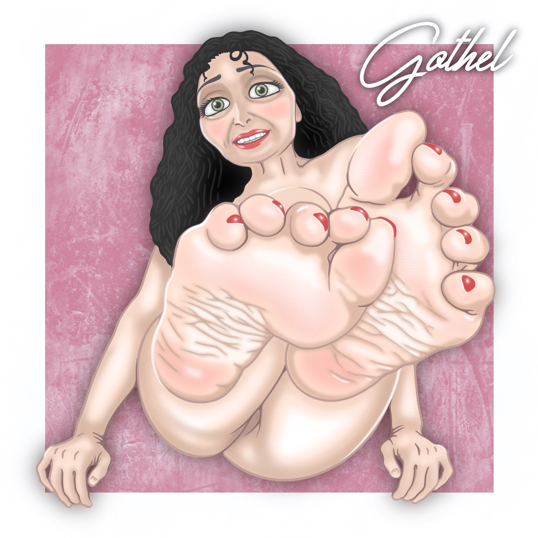 disney, female, foot fetish, foot focus, milf, mother gothel, naked, nude, soletoonz, tangled