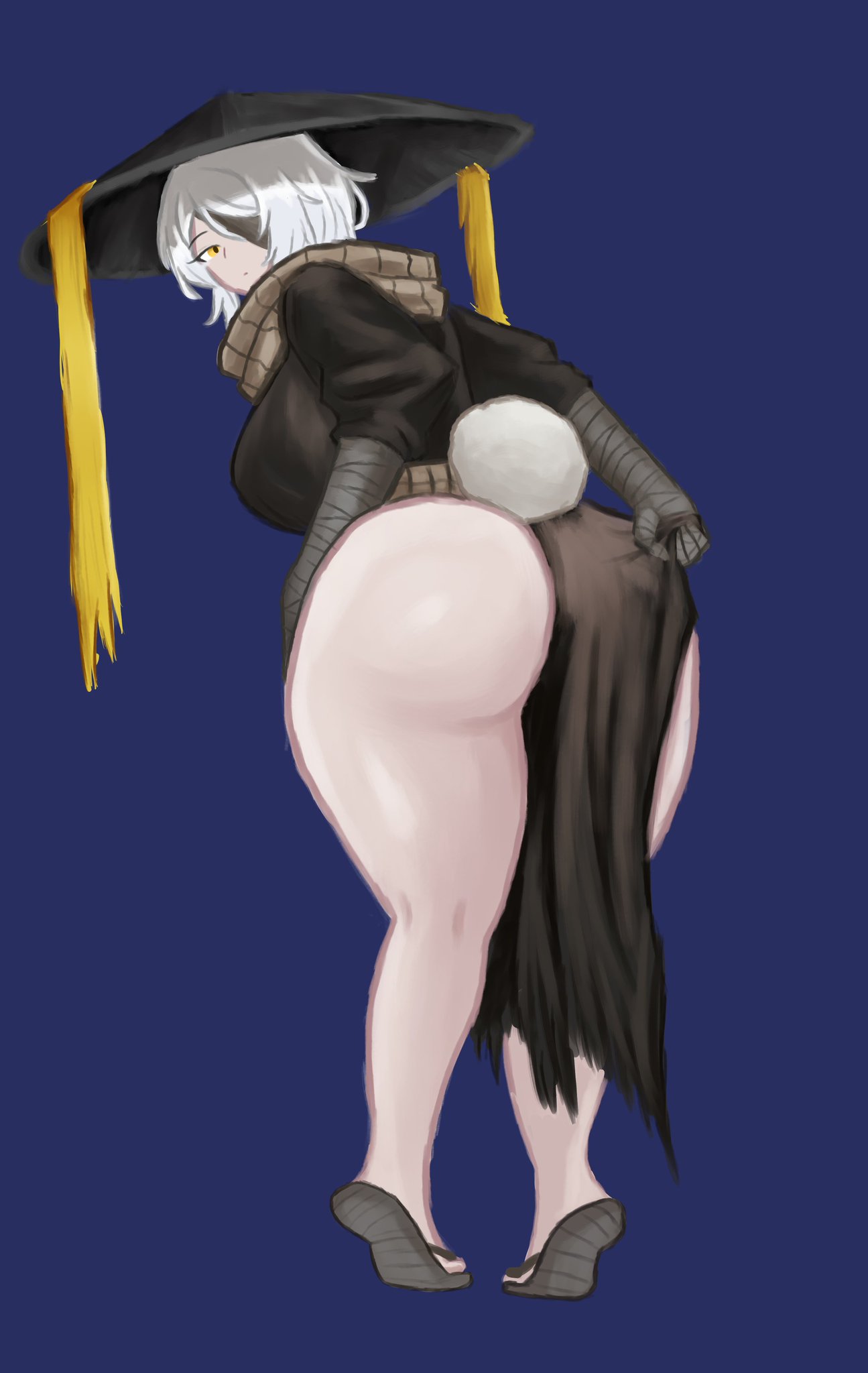 1female, 1girls, ass, ass focus, big ass, big ass (female), big breasts, big butt, breasts, bunny tail, butt focus, faust (limbus company), female, female focus, female only, limbus company, project moon, showing ass, showing off, solo, solo female, solo focus, tagme, thick, thick ass, thick hips, thick legs, thick thighs, thighs, trekapper