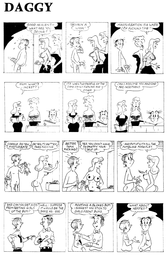 alexander_bumstead blondie_(comic) blondie_bumstead clothing comedy comic_strip cookie_bumstead dagwood_bumstead daughter family father female human humiliation humor male masturbating masturbation mentioned_incest mother parody son voyeur walked_in_on