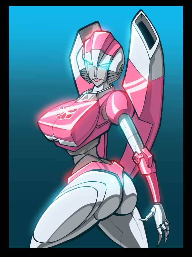 1girls 2d arcee arcee_(g1) artist_request ass autobot_insignia big_ass big_breasts big_butt blue_eyes busty butt female female_only huge_breasts looking_at_viewer pink_lips robot robot_girl shiny solo solo_female tagme_(artist) thick_thighs transformers transformers_g1