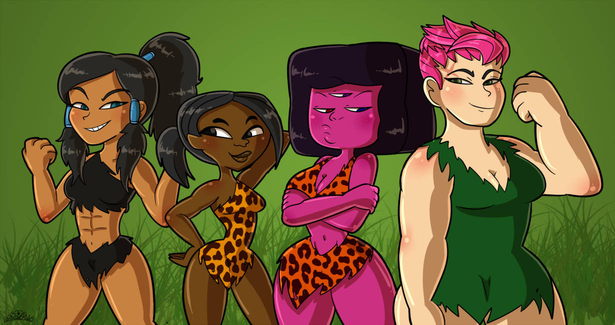 4girls abs arm_behind_head black_hair busty comission crossed_arms crossover deviantart_link fur_clothing garnet_(steven_universe) grass_clothing hand_on_hip hourglass_figure iguszilla jasmine_(tdi) jungle jungle_background jungle_girl korra leopard_print leopard_print_clothing long_hair marvel muscles overwatch pink_hair ponytail pose princesscallyie savage savage_land scar_above_eye scar_on_face short_hair square_head steven_universe tarzan the_legend_of_korra thick three_eyes total_drama:_pahkitew_island total_drama_(series) total_drama_island zarya