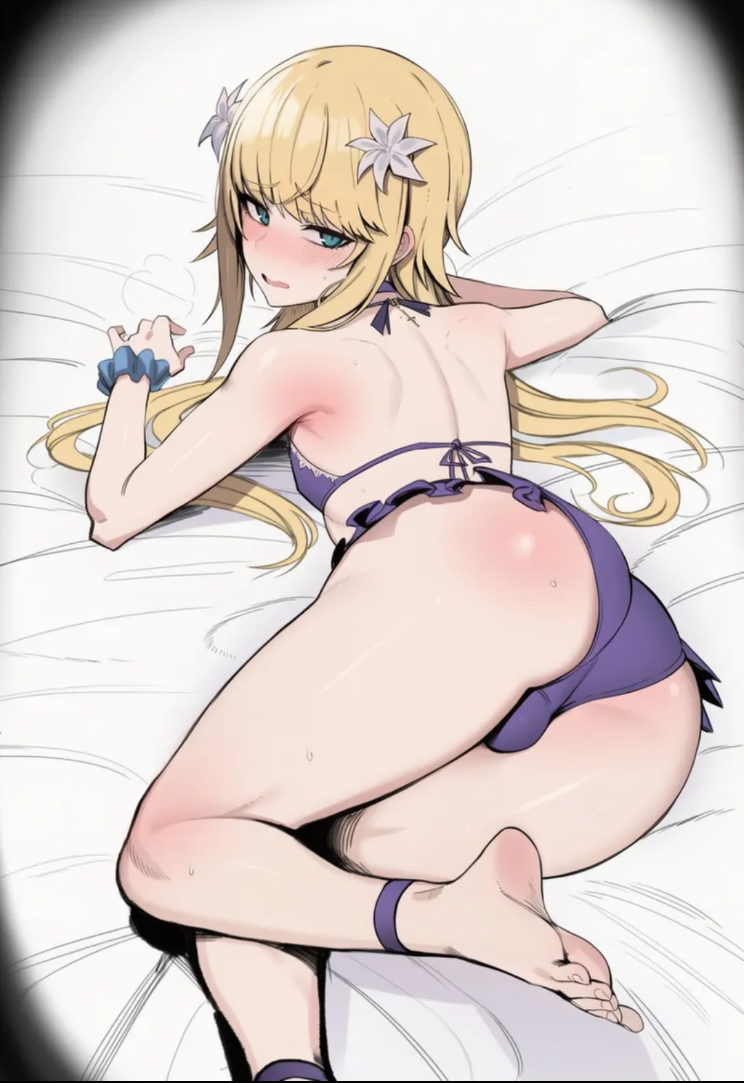 1boy, ai generated, blonde hair, chevalier d'eon (fate), fate (series), fate/grand order, femboy, feminine male, kazokel, light-skinned male, male, male only, solo