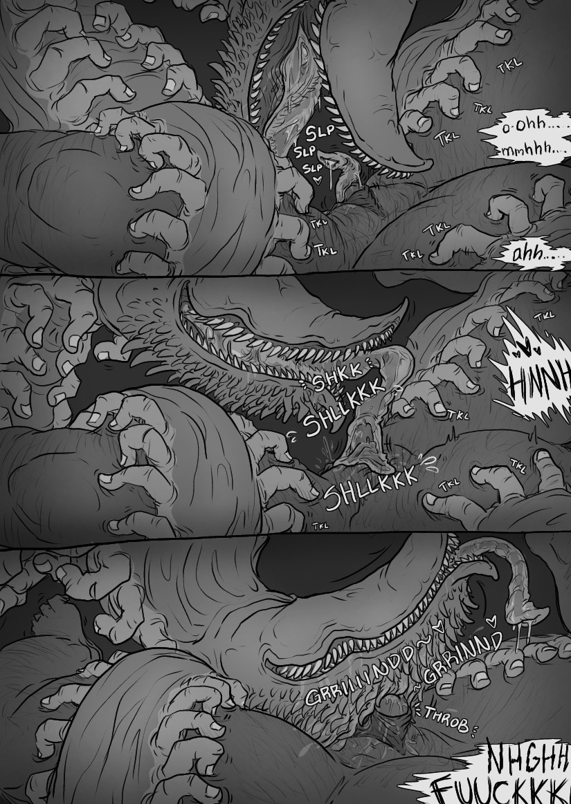 ambiguous gender, big clitoris, bodily fluids, body horror, clitoral stimulation, cuntboy, fleshtickles, hand worm, human, interspecies, look outside, monster, parasite, sam (look outside), submissive human, teratophilia, unusual anatomy, worm