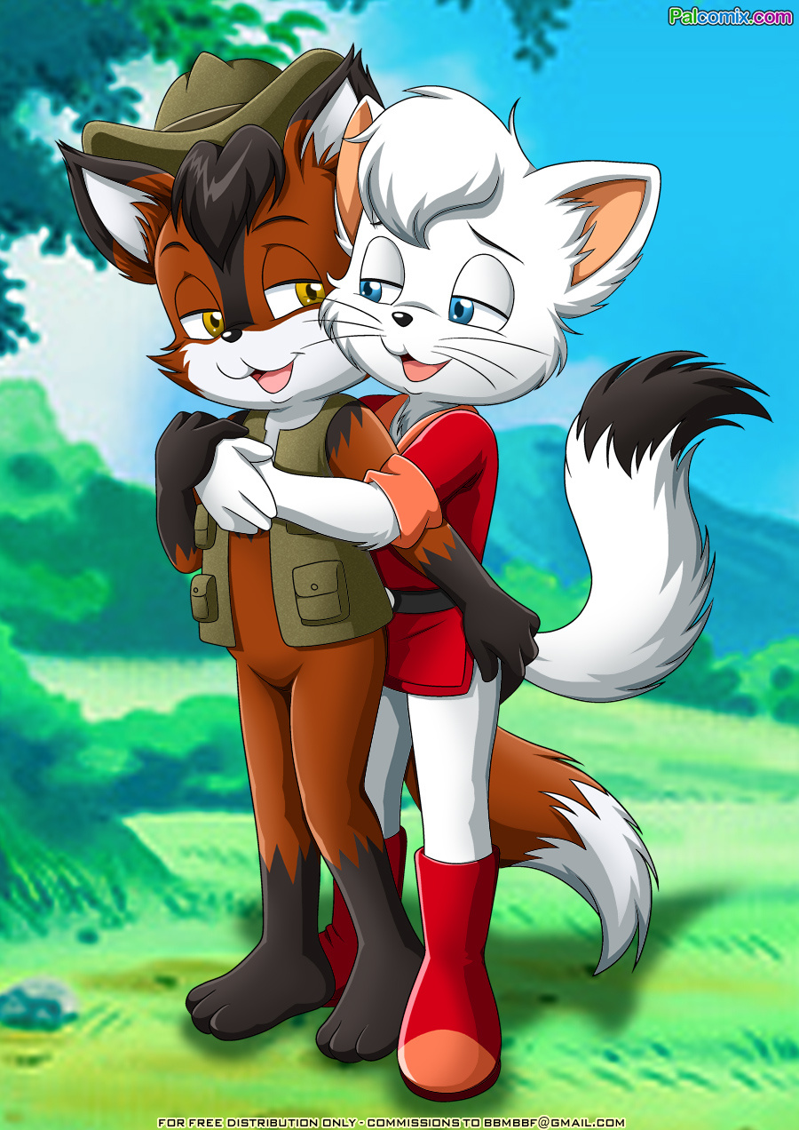 2boys anthro bbmbbf buster_the_fox furry gay izzy little_tails male male_only palcomix