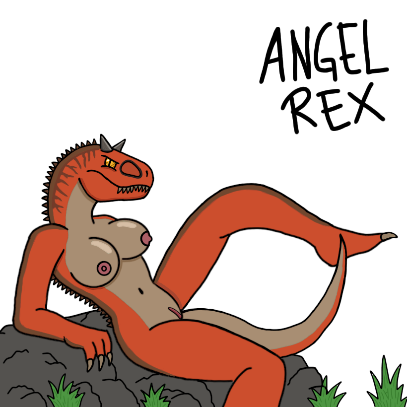 1girls angel_rex anthro carnotaurus dinosaur female female_only jurassic_park jurassic_world jurassic_world_alive jurassic_world_camp_cretaceous jurassic_world_fallen_kingdom naked