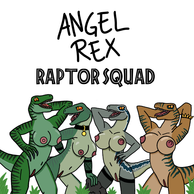 3_fingers 4girls amber_eyes angel_rex anthro arm_band bedroom_eyes belly_button blue_(jurassic_world) blue_scales blush breasts charlie_(jurassic_world) collar delta_(jurassic_world) dinosaur dromaeosaurid echo_(jurassic_world) female female_focus female_only green_body green_scales grey_body grey_scales group hand_behind_back hand_on_hip hands_behind_head happy happy_female jurassic_park jurassic_world lingerie looking_at_viewer multiple_girls naked navel nipples non-mammal_breasts non-mammal_nipples nude nude_female open_mouth pink_areola pink_mouth pink_nipples pink_pussy pink_tongue plant plants pose posing pussy rock scalie sharp_claws sharp_teeth simple_background stockings stripes tail tan_body tan_scales theropod thighhighs tongue tongue_out velociraptor white_background white_teeth yellow_eyes