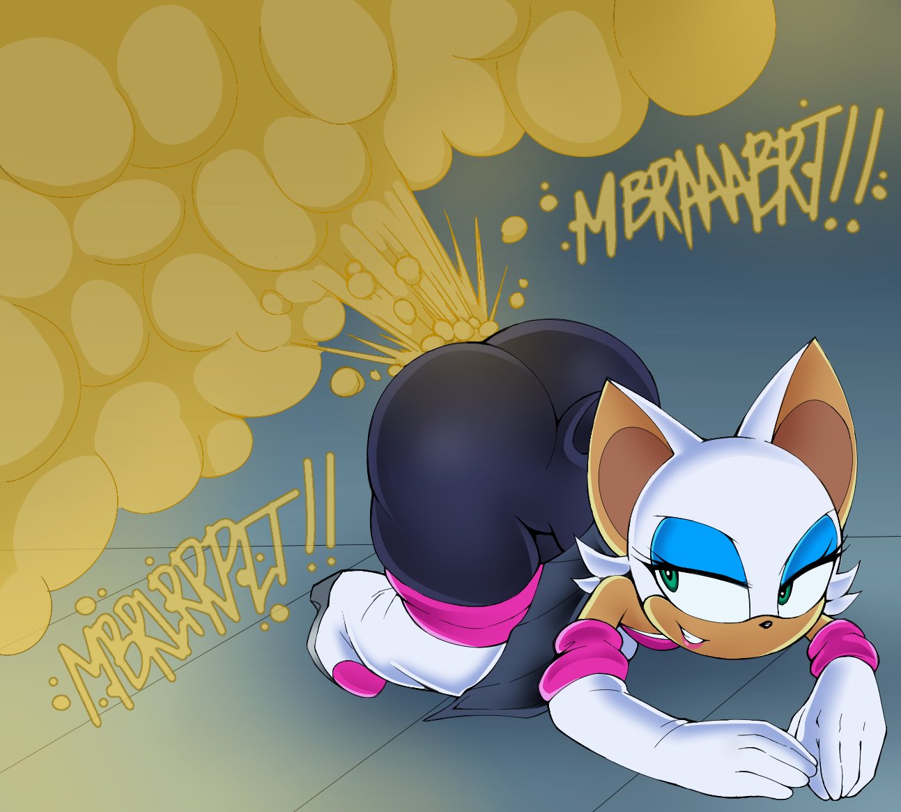 1girls anthro ass ass_up bat big_ass big_butt bubble_ass bubble_butt fart fart_cloud fart_everywhere fart_fetish farting furry huge_ass huge_butt laying_down rouge_the_bat sega sonic_(series) sonic_the_hedgehog_(series) xee xeenitsu zeeny