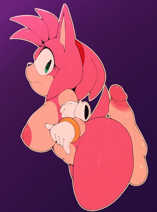 amy rose, anthro, ephemilie, exposed torso, female, footwear, handwear, humanoid, male, sega, sonic (series), sonic the hedgehog (series), tagme