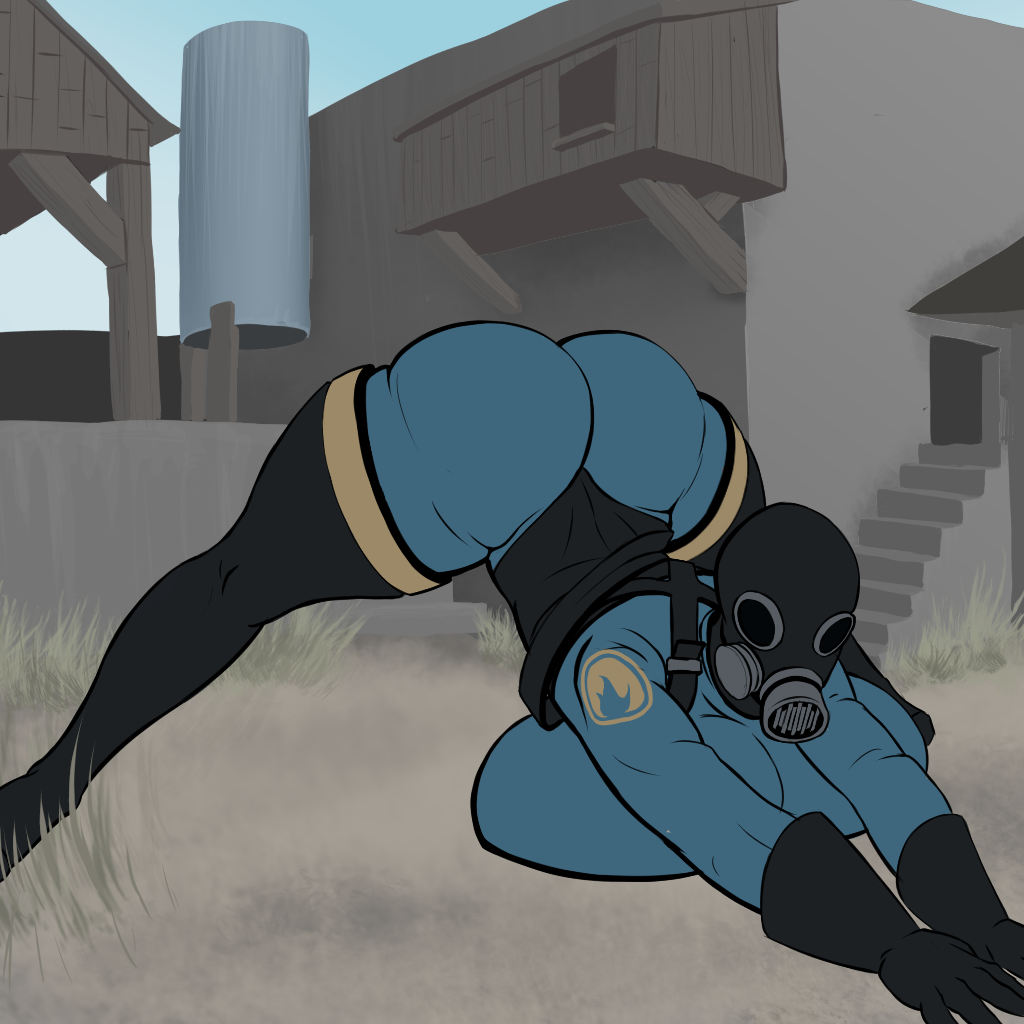 1girls 2d ass ass_expansion background blue_team_(team_fortress_2) bodysuit breast_expansion breast_press breasts_bigger_than_head d34h expansion_sequence female female_only fempyro gas_mask high_heels huge_ass huge_breasts human human_female human_only jack-o_pose mask obscured_face pyro pyro_(team_fortress_2) skin_tight solo straps team_fortress_2 thigh_expansion thighhighs