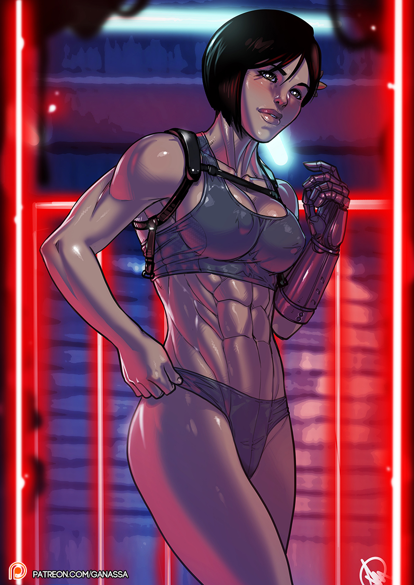 1girls, abs, aruni (rainbow six), athletic, athletic female, breasts, busty, female, female focus, female only, ganassa, hourglass figure, rainbow six, rainbow six siege, six pack, solo, tagme, tom clancy, wide hips