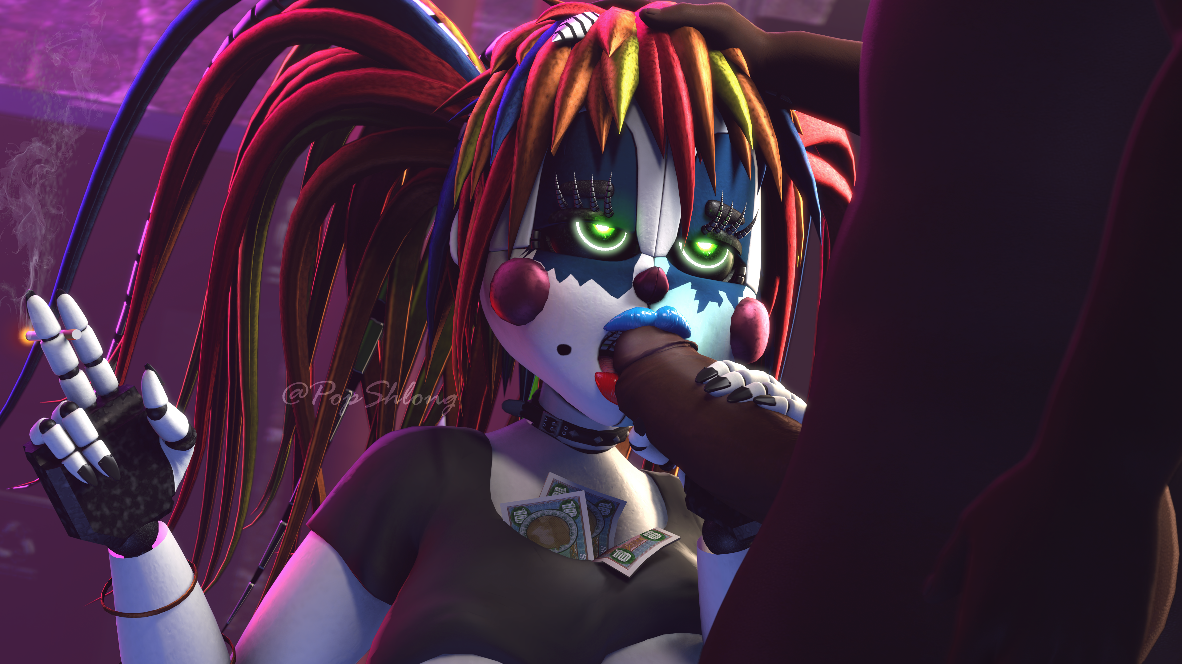 3d, baby (fnafsl), blowjob, circus baby, circus baby (fnaf), fellatio, female, five nights at freddy's, fnaf, prostitution, rckke, scrap baby, scrap baby (fnaf), scrap baby (rckke), straight
