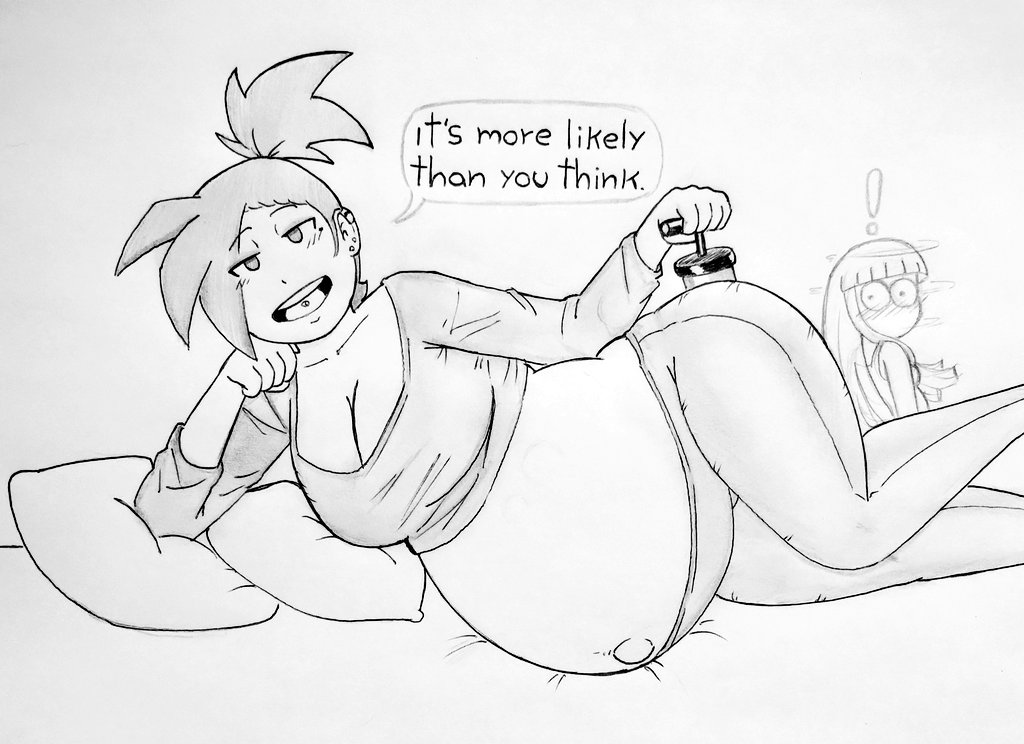 belly_bulge belly_expansion belly_inflation bloated_belly inflation inflation_fetish ronic_lagann