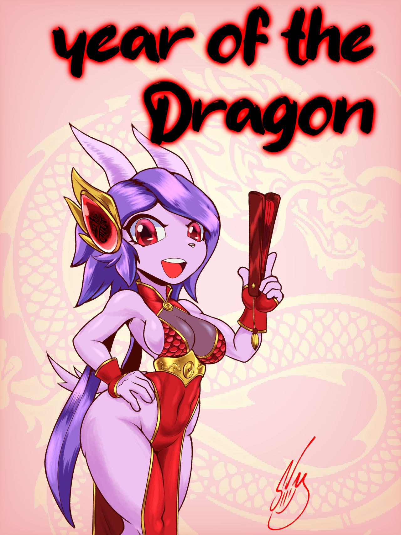 aquatic_dragon barely_sly dragon english_text female female_protagonist freedom_planet freedom_planet_2 galaxytrail looking_at_viewer sash_lilac video_games water_dragon year_of_the_dragon