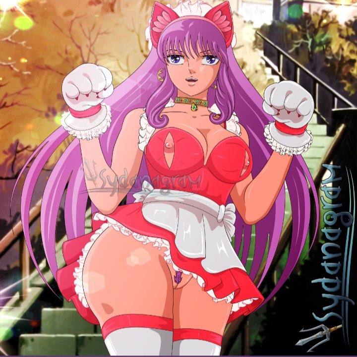 1girls athena_(saint_seiya) big_ass big_breasts body_focus breasts dress female female_only goddess long_hair neko neko_girl nipples open_mouth pink_nipples purple_hair pussy saint_seiya saori_kido shounen_jump solo_female solo_focus sydanagram thick_thighs thighs wide_hips