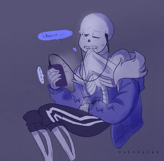 1boy animated_skeleton biting_clothes biting_shirt dubnyangg earphones holding_phone hoodie male_only masturbation off_shoulder phone sans simple_background sitting skeleton sweat undertale watching_porn