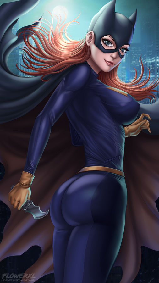 1girls, 2016, ass, barbara gordon, batarang, batgirl, batman (series), belt, big ass, big breasts, blue eyes, breasts, cape, city, cleavage, clothed, clothed ass, clothed female, clothing, cowl, curvaceous, curvaceous figure, curves, curvy, curvy female, curvy figure, dc, dc comics, female, female only, flowerxl, fully clothed, gloves, holding object, large breasts, long hair, mask, masked female, red hair, solo, solo female, standing, superheroine, thick, thick ass, thick thighs, thighs, tight clothes, tight clothing, tight fit, watermark, wide hips