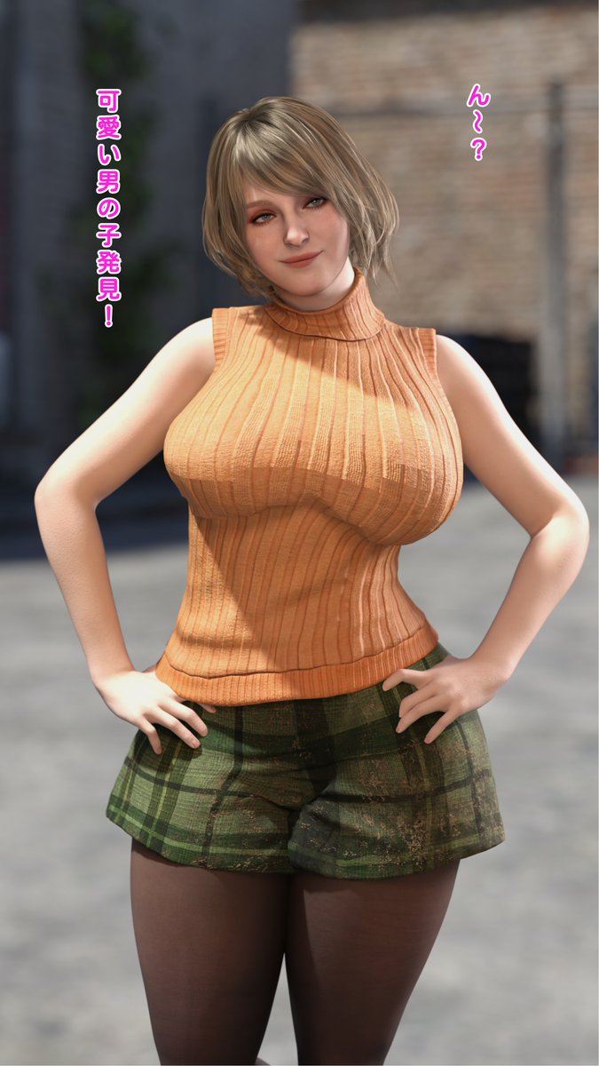 1girls 3d ashley_graham ashley_graham_(ella_freya) ass babuu big_ass big_breasts bottom_heavy breasts bust busty capcom chest curvaceous curvy curvy_figure dialogue female female_focus hips hourglass_figure huge_ass huge_breasts human japanese_text large_ass large_breasts legs light-skinned_female light_skin mature mature_female resident_evil resident_evil_4 resident_evil_4_remake slim_waist text thick thick_hips thick_legs thick_thighs thighs top_heavy voluptuous waist wide_hips