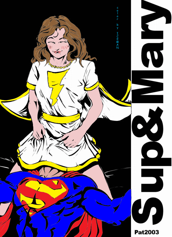 2003 alternate_version_available clark_kent color colored dc dc_comics female male mary_batson mary_marvel pat shazam_(series) superman superman_(series) tagme