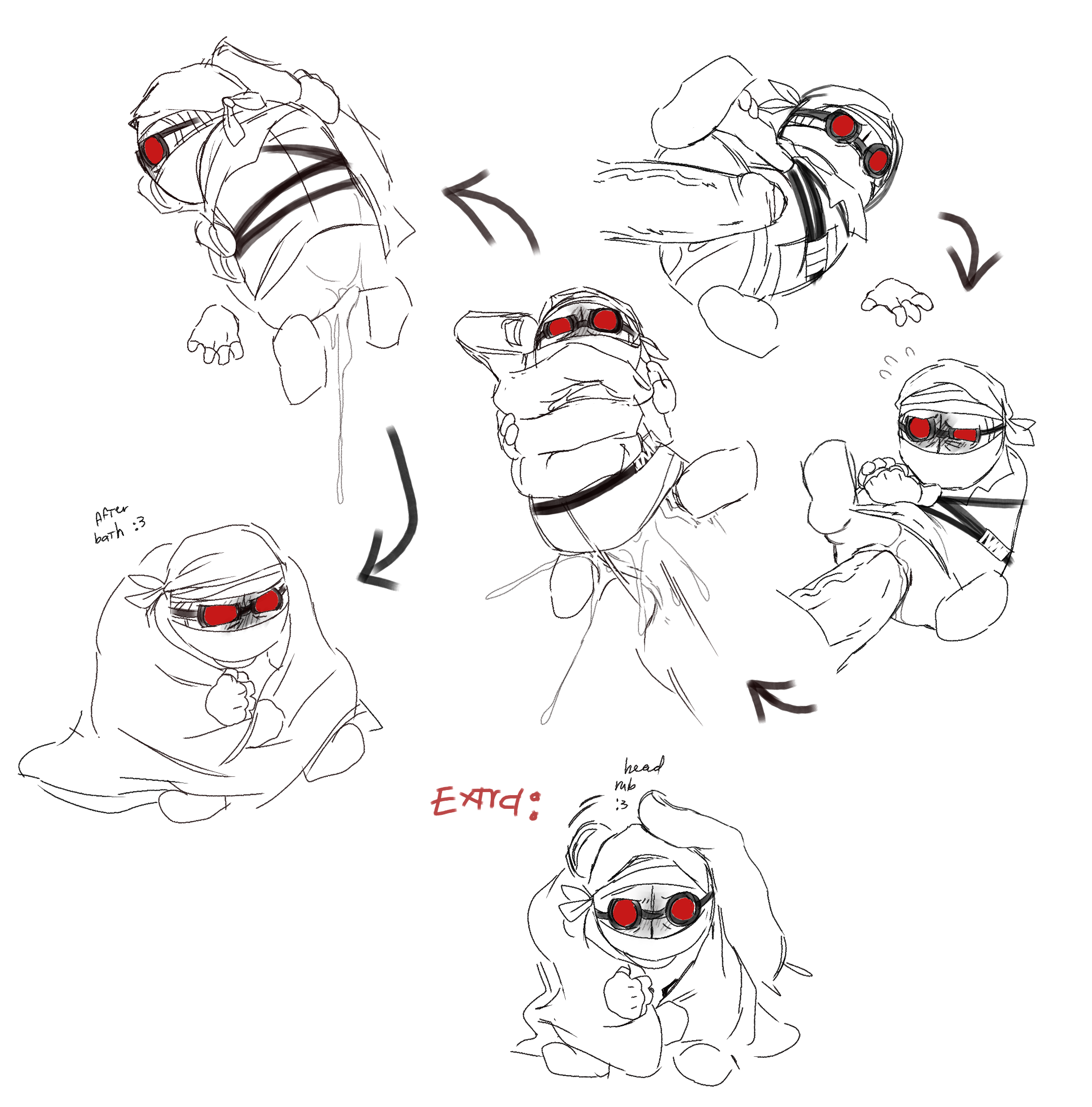 2boys, anal, anal sex, belly bulge, bulge, cum, cum drip, cum in ass, cum inside, doodles, grunt (madness combat), hank j. wimbleton, macro/micro, madness combat, male penetrating, male/male, no genitals, non-human body, non-human head, offscreen male, stomach bulge, toony, waxxeddoghouse