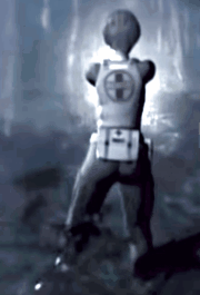 3d ass belt buns clothing female firearm flashlight footwear handgun handwear human medic official_art police rebecca_chambers resident_evil swat uniform weapon